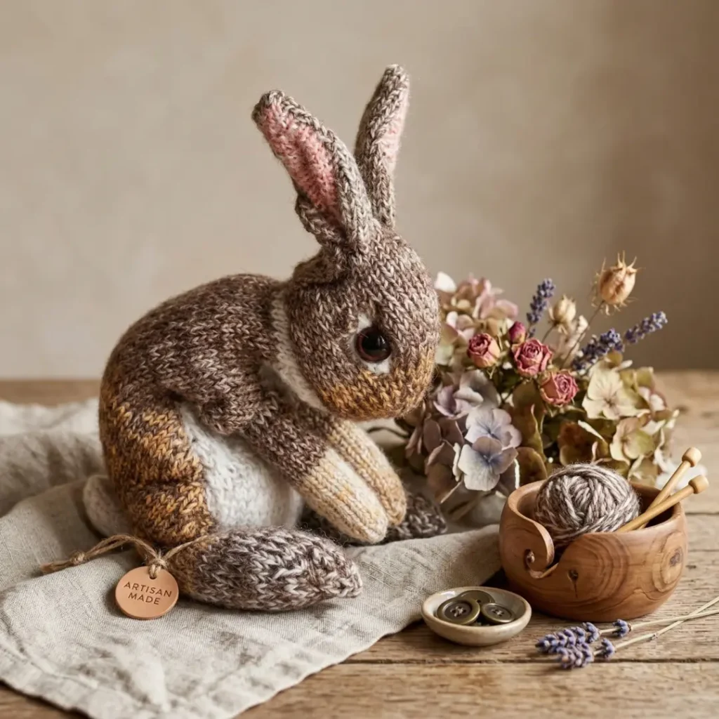 Wild Rabbit Toy Knitting Pattern