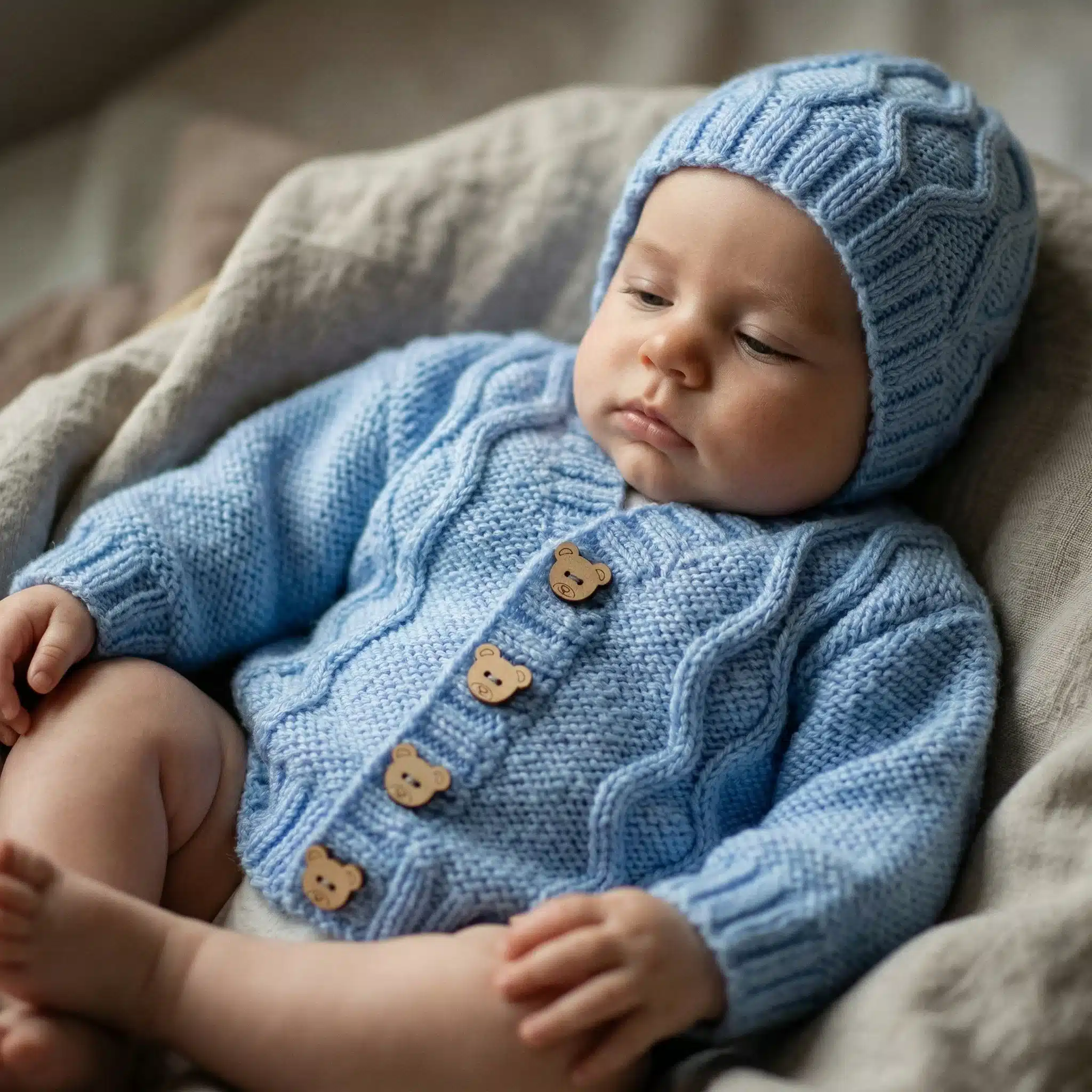 Zig Zag Set Cardigan Free Knitting Pattern