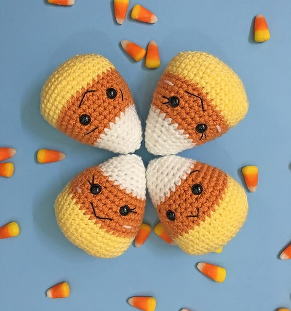 Amigurumi Candy Corn Plushie