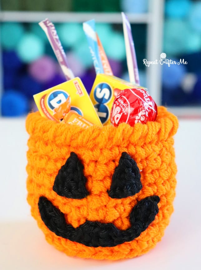 Halloween Crochet Cups - Repeat Crafter Me